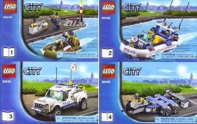 LEGO Set-Police Patrol-Town / City / Police-60045-4-Creative Brick Builders